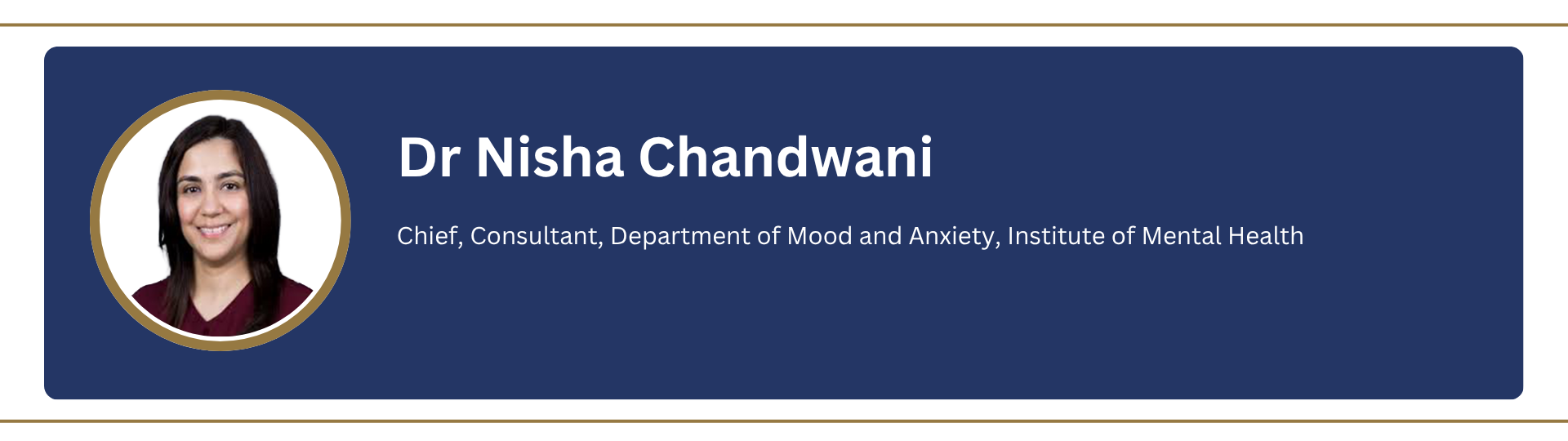 Dr Nisha Chandwani Profile Card